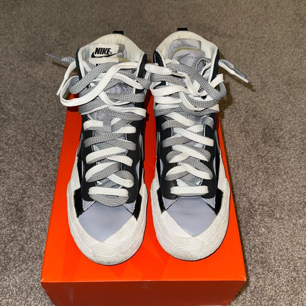 Nike Women’s High-Top Sneakers in White, Black & Gray